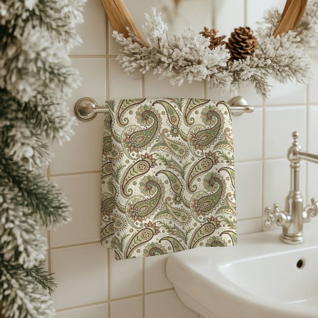 Toalha Inspirada em Boho como Presente para o Dia  (Boho-Inspired Towel Gift for Grandma’s Spa Day)