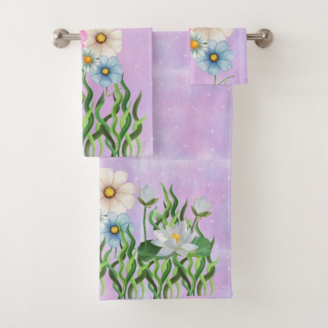 Toalha Luxuosa Definida para Decoração com padrões (Insitu)