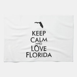 Toalha MANTER CALM e AMAR FLORIDA personalizável