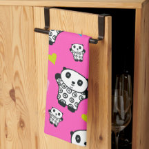 Panda Kawaii Fofo Rosa Corações Modernos