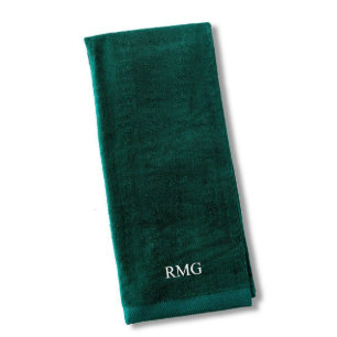 Toalha personalizada verde do golfe