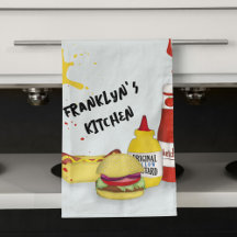 Toalha Pessoal Personalizada Churrasco Cozinha Leg