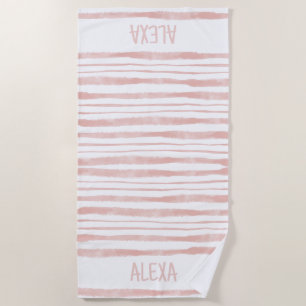 Toalha Praia com Nome Personalizado com Strike Ros