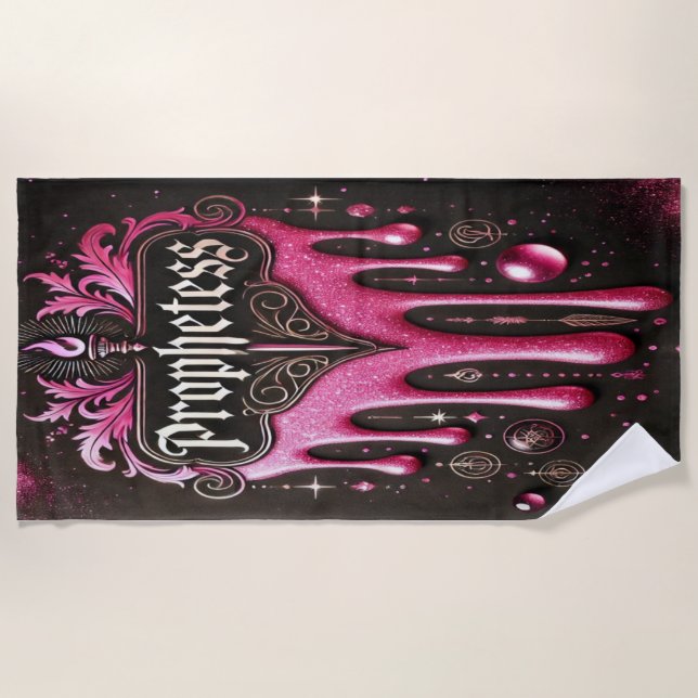 Toalha Praia 'Profetess': Seca em Confiança (Frente)