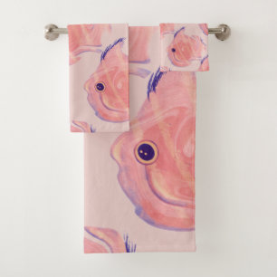 Toalha Rosa De Peixe Cinto