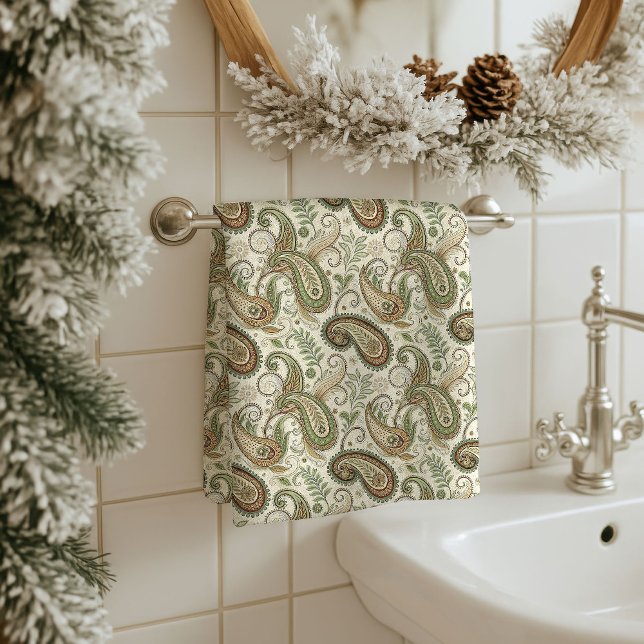 Toalha Tons Terrosos Presente Boêmio para Entes Qu (Earthy Tones Towel Bohemian Gift for Loved Ones)