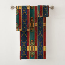Toalha Única de Padrão Afrocêntrico