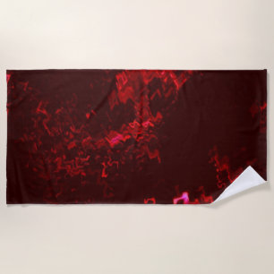 Toalha Vermelha Radiante de Praia 70" x 35"