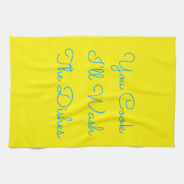 Toalha Você cozinha, eu lavo os pratos