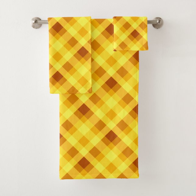 Toalha Xadrez Amarela, Gema de Ovo, Gema (Insitu)