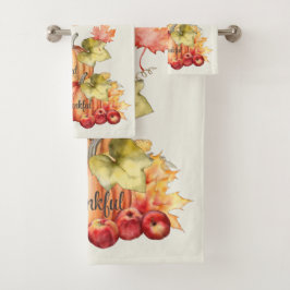 Toalhas Bath Off White Seja Agradável, Bendito Conjunto De