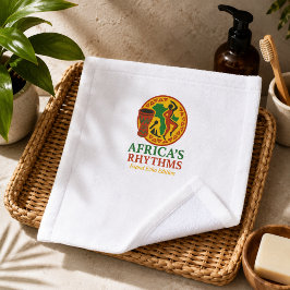 Toalhas Conjunto de 2 Impressões de Banheiro African Rhyth