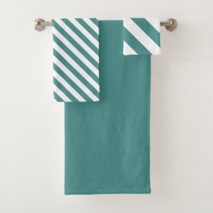 Toalhas Conjunto de Bandeja de Banheira Teal com Bandeja