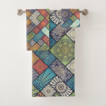 Conjunto de Bandeja de Padrão Diagonal Colorida