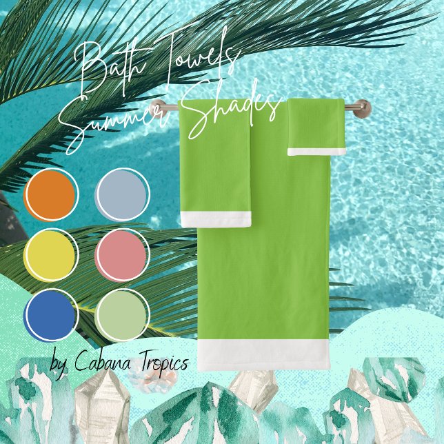 Toalhas Conjunto de Bandeja Solta Verde e Branco (Criador carregado)