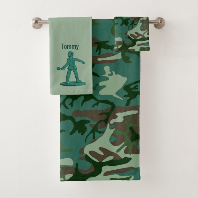 Toalhas Conjunto de Bandejas Personalizadas para Camuflage (Insitu)
