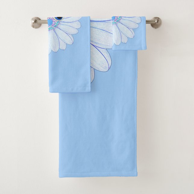 Toalhas Conjunto de emblema de flor feliz (Insitu)