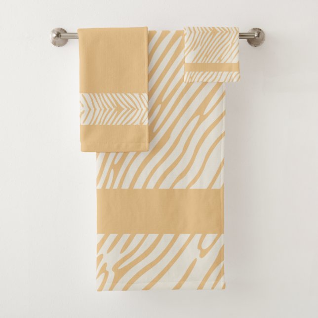 Toalhas Conjunto de mostarda ondulada (Insitu)