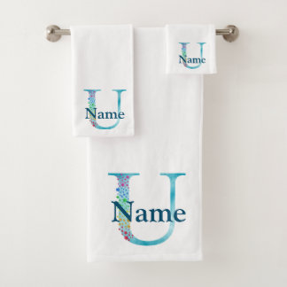 Toalhas Conjunto de Presentes de Banho com Monograma Inici