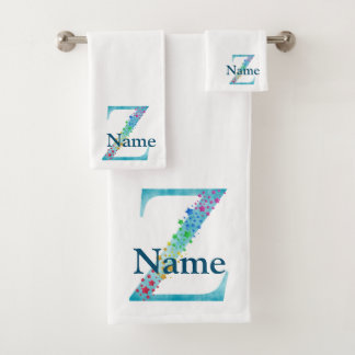 Toalhas Conjunto de Presentes de Banho com Monograma Inici