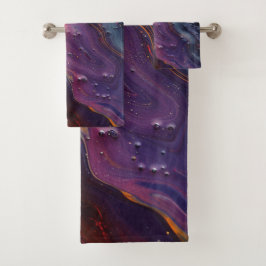 Toalhas Conjunto de Torneiras de Arte do Óleo Metálico