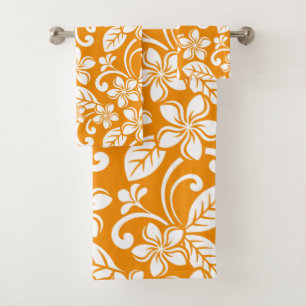 TOALHAS CONJUNTO DE TORNEIRAS DE BANHO (LARANJA) ISLAND PL