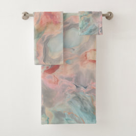 TOALHAS CONJUNTO DE TORNO DO BANHEIRO DE CINZAS MARBAS DE 