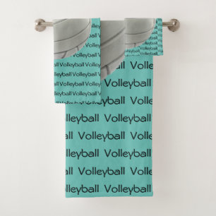 Toalhas Conjunto de Torres de Design de texto de Voleibol