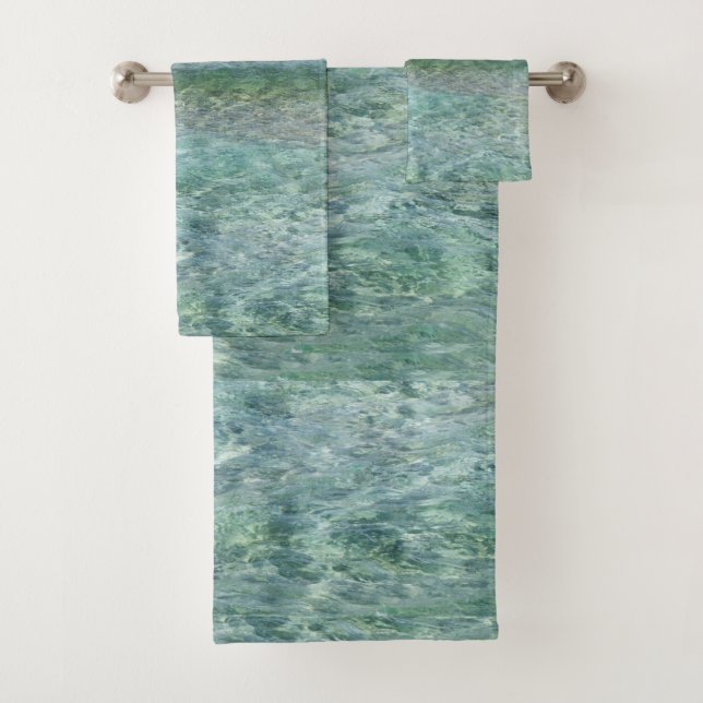 Toalhas Conjunto de Torres de Ondas de Calm no Oceano de P (Insitu)