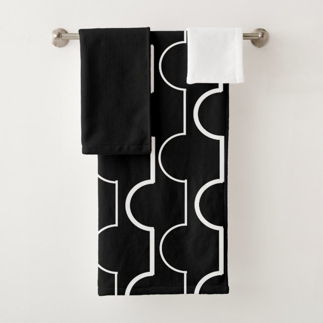 Toalhas Conjunto de Torres do Banho Grande Preto (Insitu)
