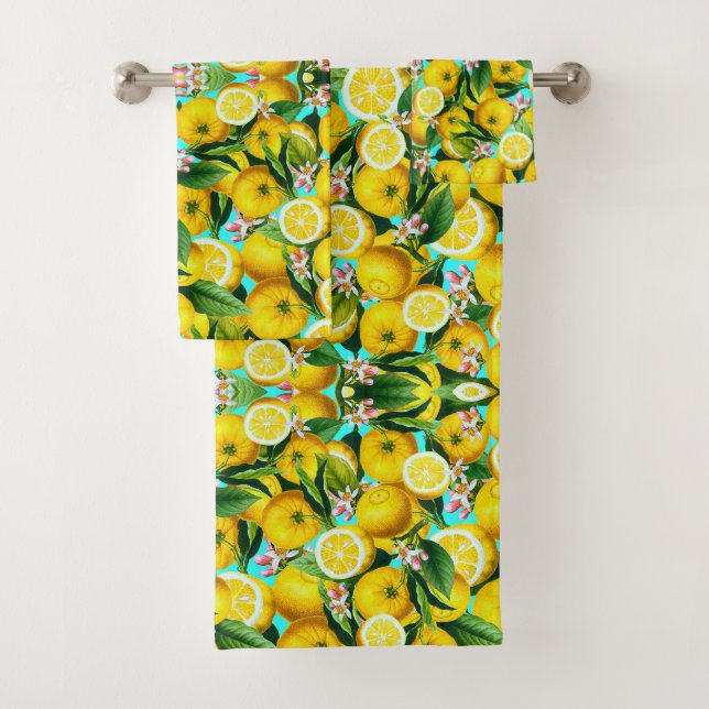 TOALHAS CONJUNTO DE TOWARE DE LEMÕES TROPICAIS (Insitu)