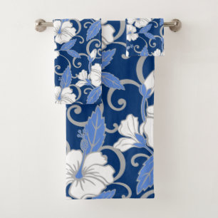 TOALHAS CONJUNTO DE TOWEL DE BANHO (AZUL) SONHO POLINÊESIA