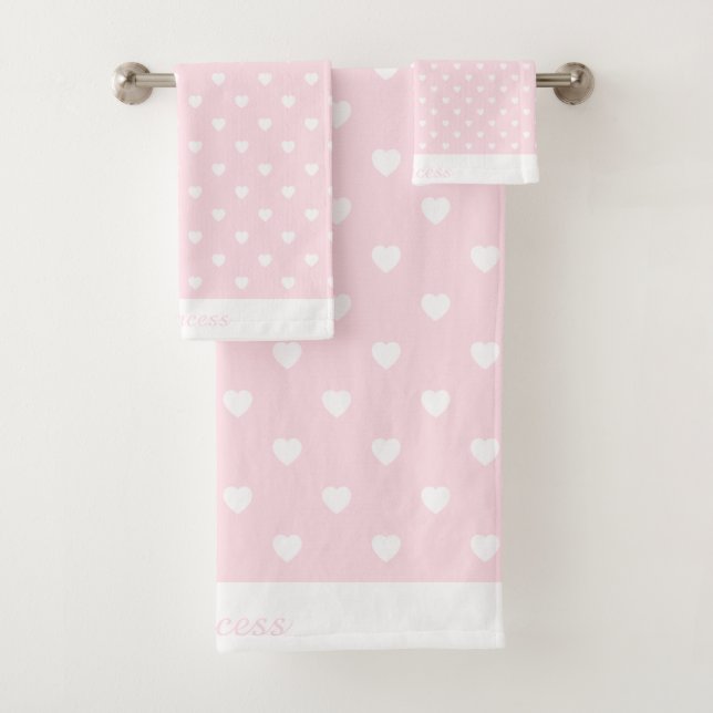TOALHAS CONJUNTO DE TOWEL DE BANHO DE CORAÇÃO BRANCA (Insitu)