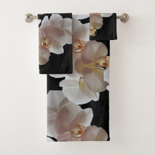 TOALHAS CONJUNTO DE TOWEL DE BANHO DE ÓRCHIDO BRANCO