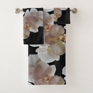 TOALHAS CONJUNTO DE TOWEL DE BANHO DE ÓRCHIDO BRANCO