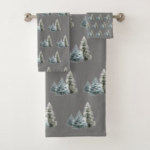 TOALHAS CONJUNTO DE TOWEL DO BANHO DE CENÁRIOS DO INVERNO