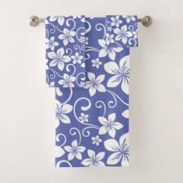 TOALHAS CONJUNTO DE TOWEL DO BANHO DO HAWAII AZUL (PERIWIN