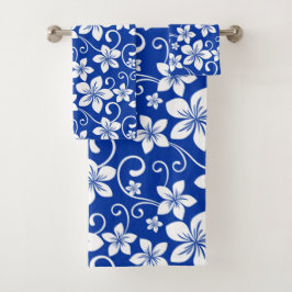 TOALHAS CONJUNTO DE TOWEL DO BANHO DO HAWAII AZUL (VERAL A