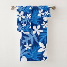 TOALHAS CONJUNTO DE TOWEL DO BANHO DO TIARE (AZUL)