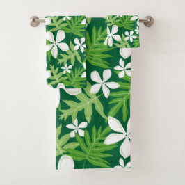 TOALHAS CONJUNTO DE TOWEL DO BANHO TIARE (VERDE)