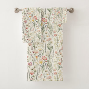 Toalhas Conjunto Floral De Bandeja Para Pulverização
