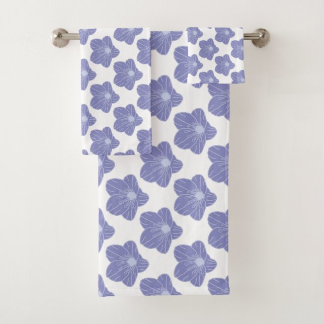 Toalhas Conjunto Romântico de Bandas Florais Chic (Insitu)