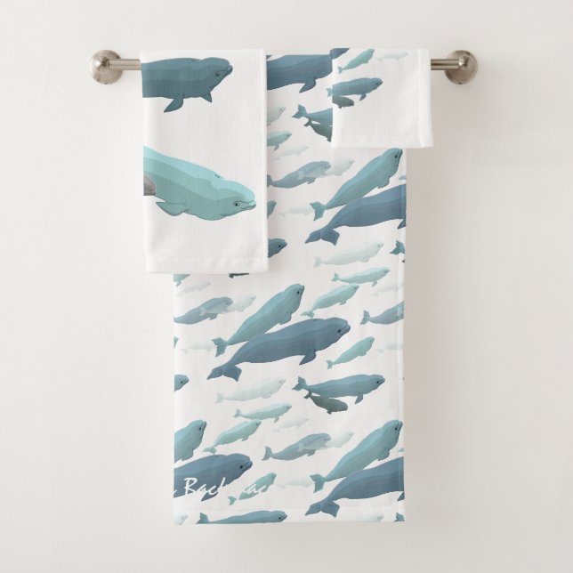 Toalhas De Baleia Conjuntos De Baleias Beluga Pers (Insitu)