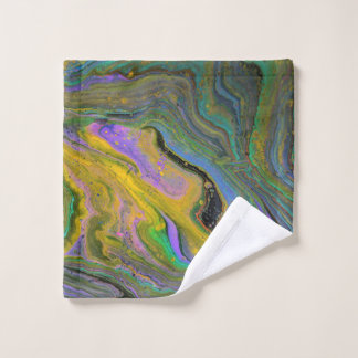Toalhas de Banho Abstratas Geodo Vibrante Imaginaç