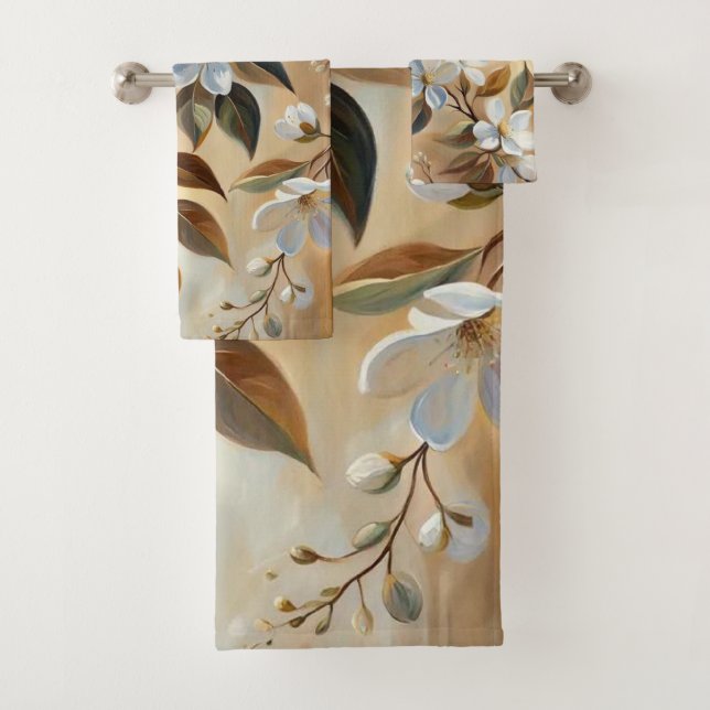 Toalhas de Banho Branco Beige (Insitu)