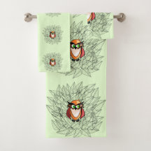 Toalhas de Banho de Coruja