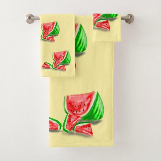 Toalhas de Banho de Melancia - Escolher Cor (Insitu)