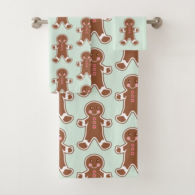 Toalhas de Banho de Natal Gingerbread Presente (Insitu)
