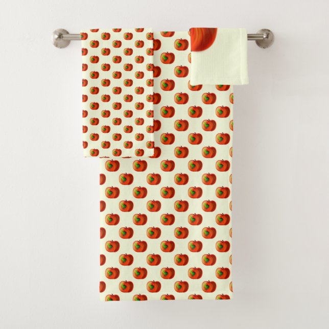 Toalhas de Banho Engraçadas com Verme Feliz em Maç (Insitu)