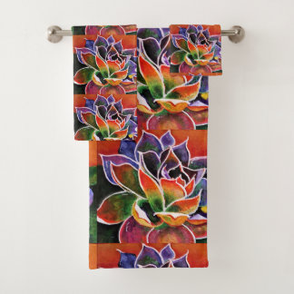 Toalhas de banho eufóricos da agave